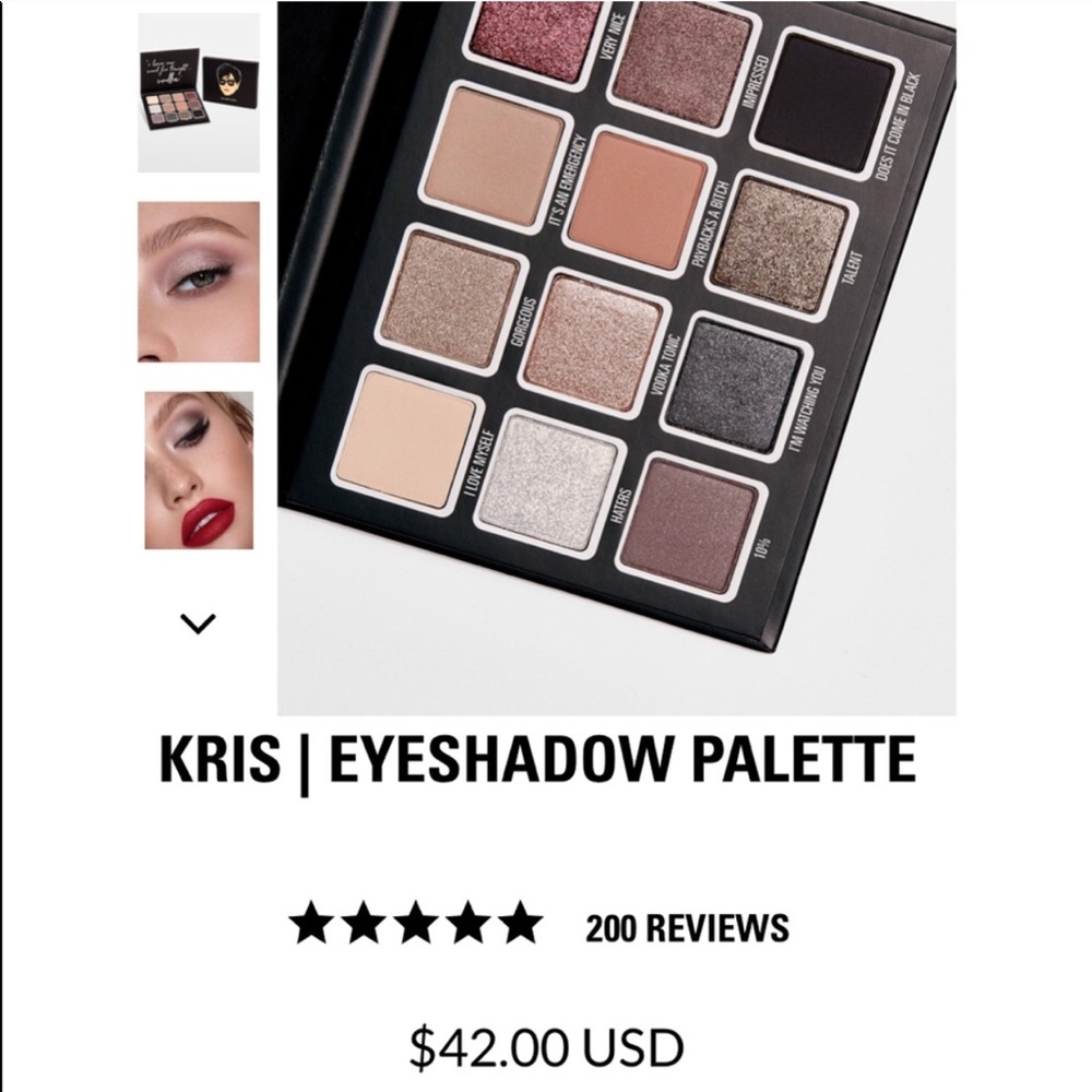 💄SOLD💄 Kylie Jenner Kris Momager Palette - Picture 2 of 4